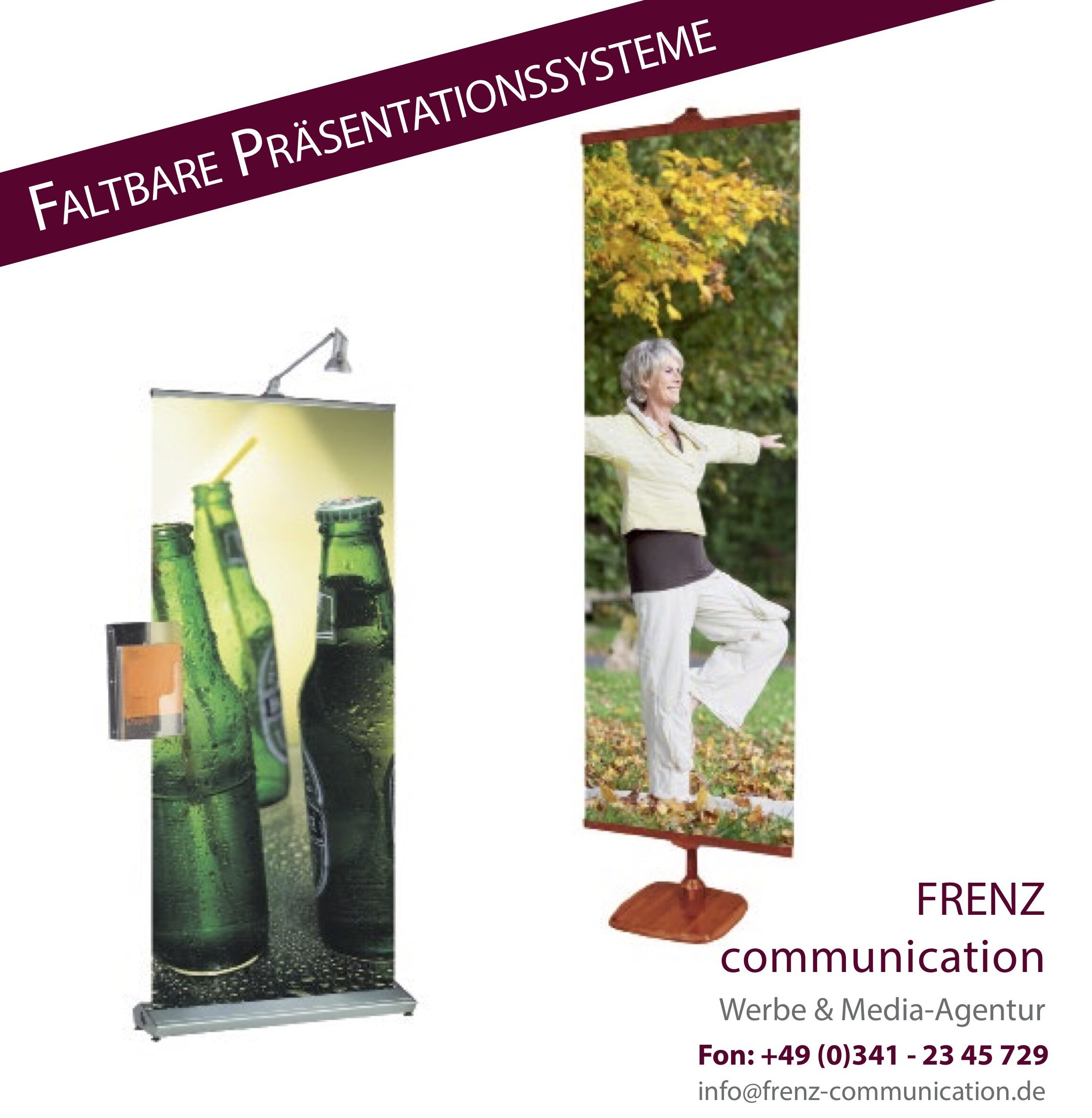 Faltbare Präsentatiossysteme, Werbemittel