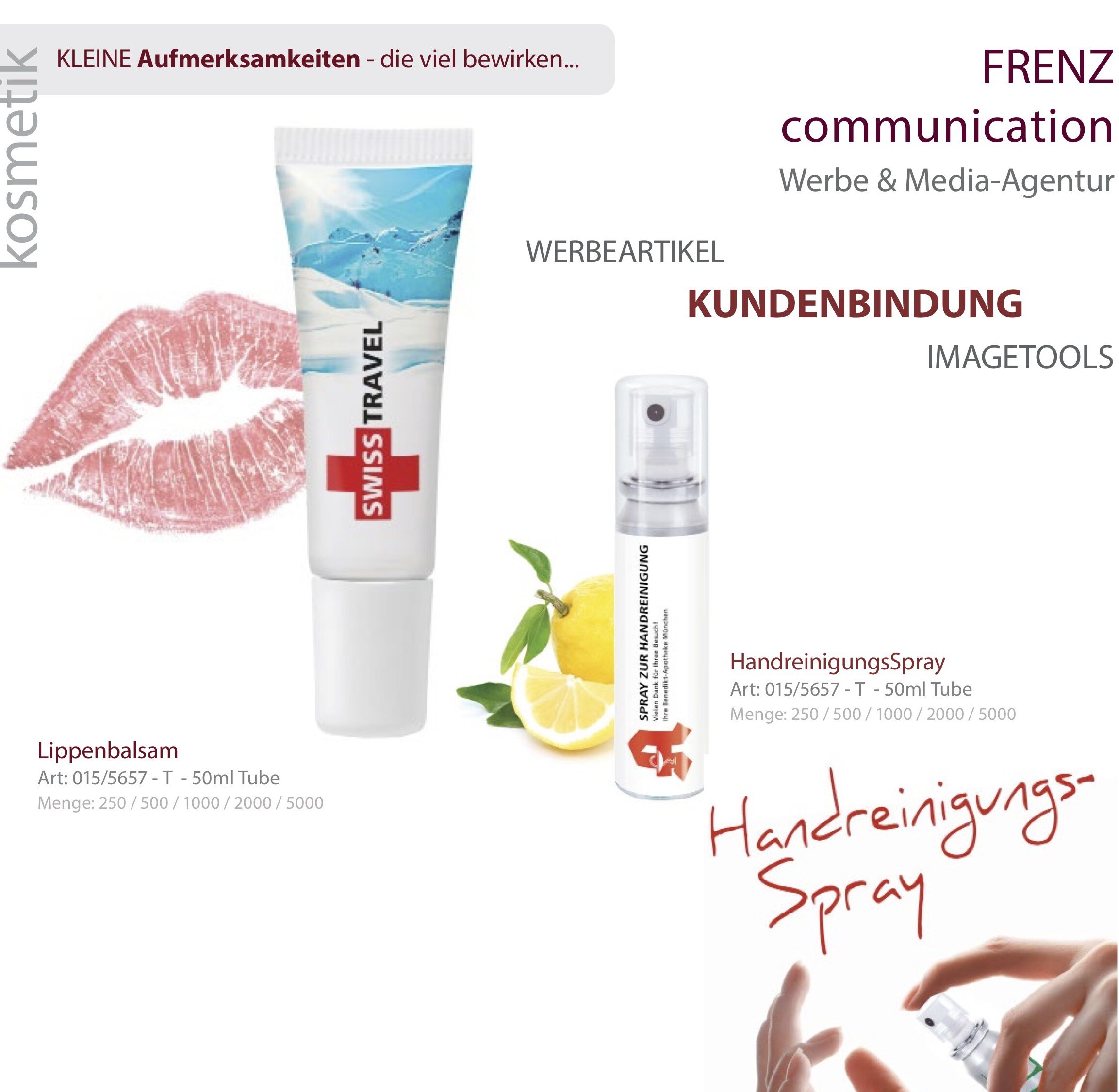 Werbemittel, Kosmetik
